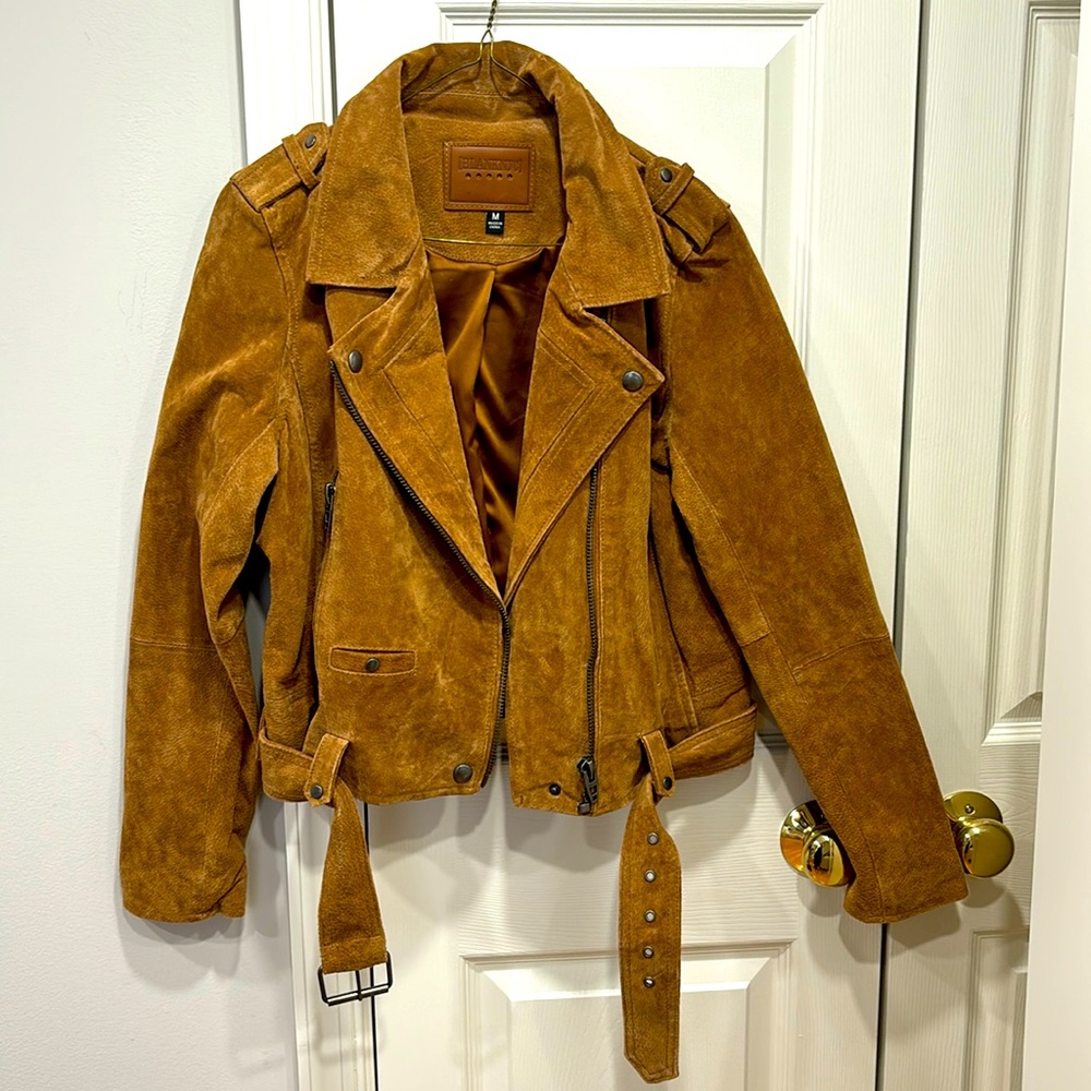 BLANK NYC Brown Leather Jacket M
